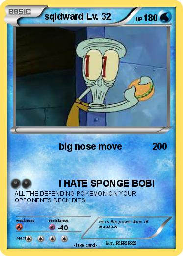 Pokemon sqidward Lv. 32