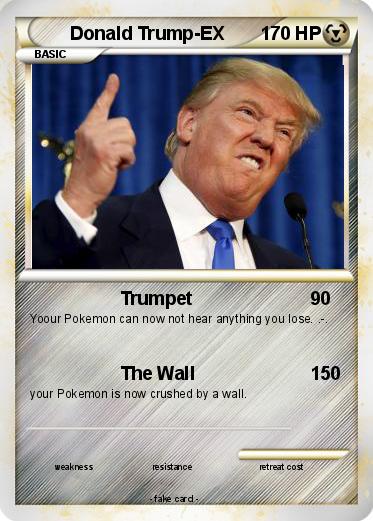 Pokemon Donald Trump-EX