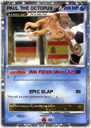 Pokemon PAUL THE OCTOPUS