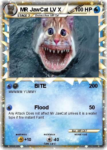 Pokemon MR JawCat LV X