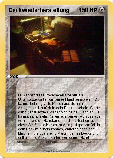 Pokemon Deckwiederherstellung
