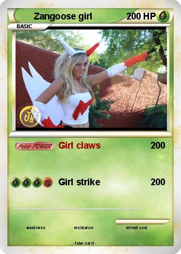 Pokemon Zangoose girl