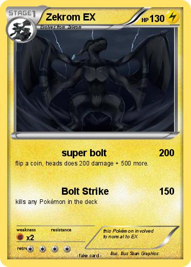Pokemon Zekrom EX Pokemon Zekrom EX
