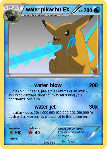 Pokemon water pikachu EX