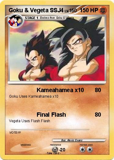 Pokemon Goku & Vegeta SSJ4