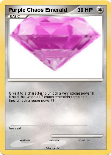 Pokemon Purple Chaos Emerald