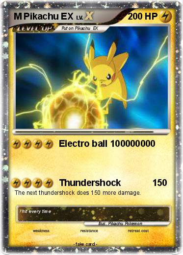Pokemon M Pikachu EX