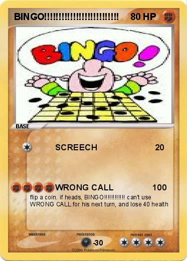 Pokemon BINGO!!!!!!!!!!!!!!!!!!!!!!!!!!