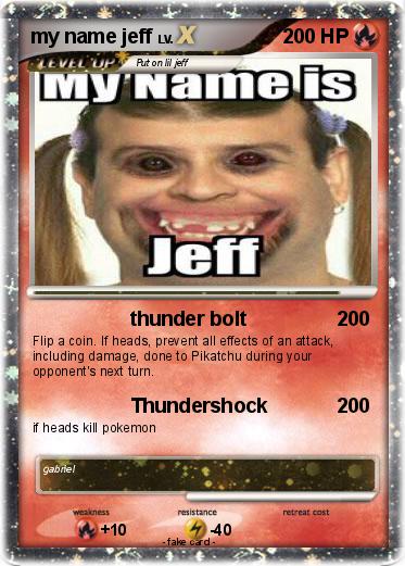 Pokemon my name jeff