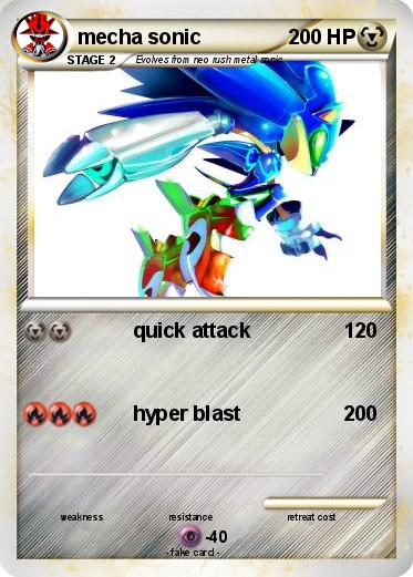 Pokemon mecha sonic