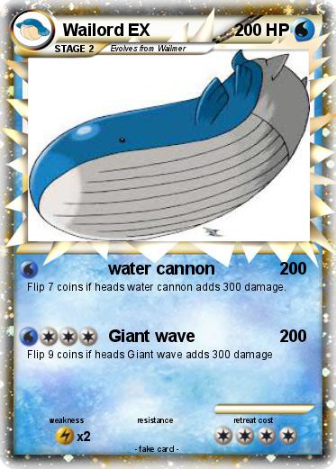 Pokemon Wailord EX