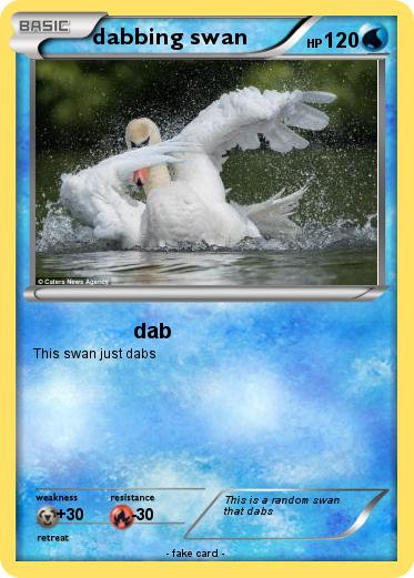 Pokemon dabbing swan