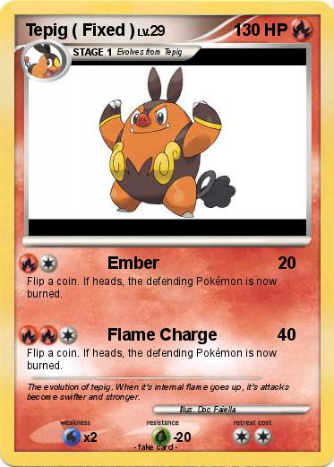 Pokemon Tepig ( Fixed )