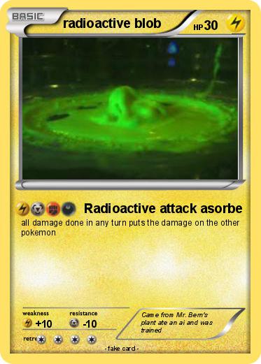Pokemon radioactive blob