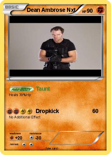 Pokemon Dean Ambrose Nxt