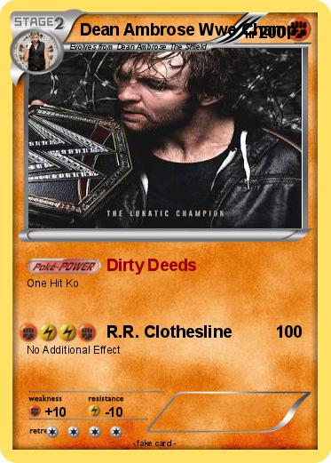 Pokemon Dean Ambrose Wwe Champ
