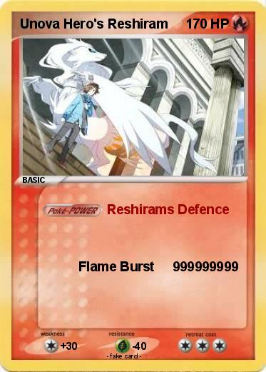 Pokemon Unova Hero's Reshiram