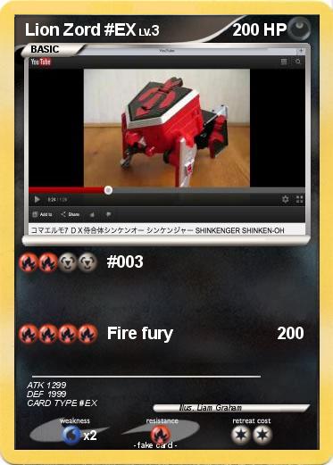 Pokemon Lion Zord #EX