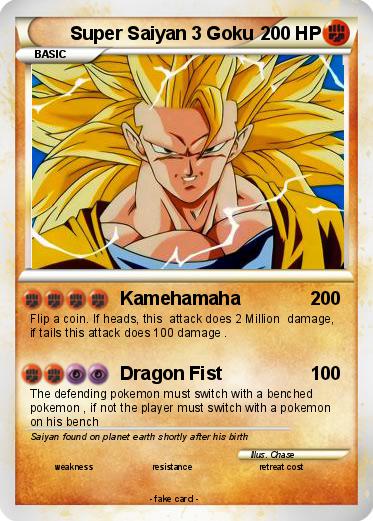 Pokemon Super Saiyan 3 Goku
