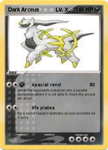 Pokemon Dark Arceus           LV. X