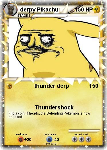 Pokemon derpy Pikachu