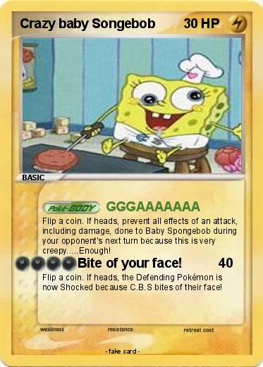 Pokemon Crazy baby Songebob