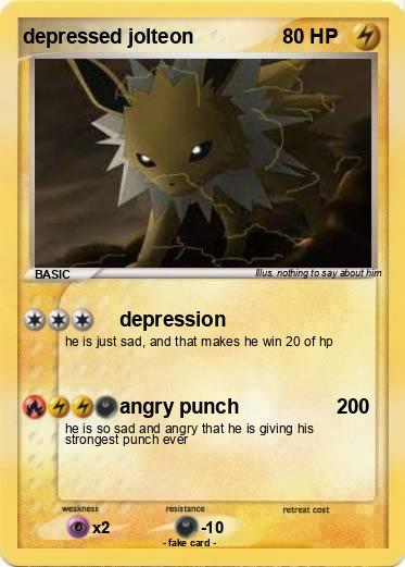 Pokemon depressed jolteon