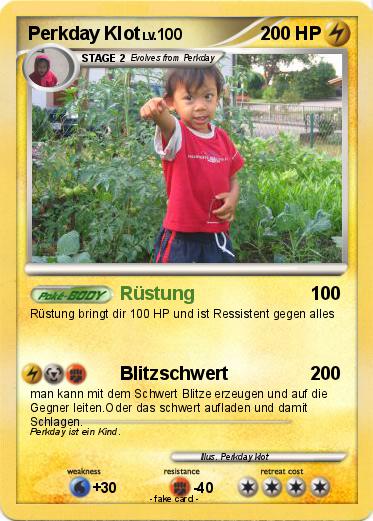Pokemon Perkday Klot