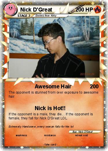 Pokemon Nick D'Great