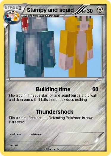 Pokemon Stampy and squid