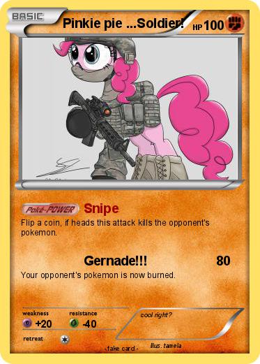 Pokemon Pinkie pie ...Soldier!