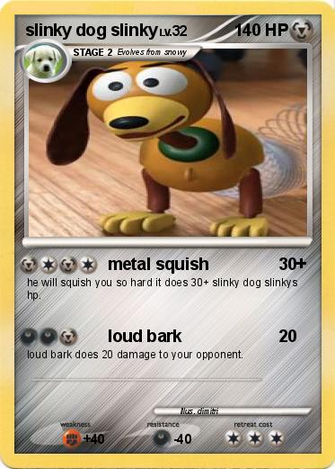 Pokemon slinky dog slinky