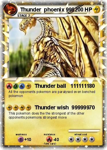 Pokemon Thunder  phoenix 999