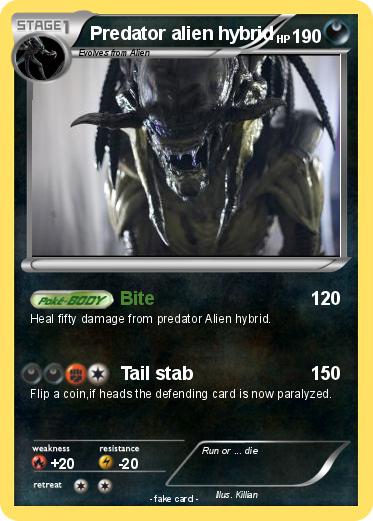 Pokemon Predator alien hybrid