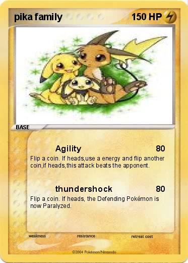 Pokemon pika family