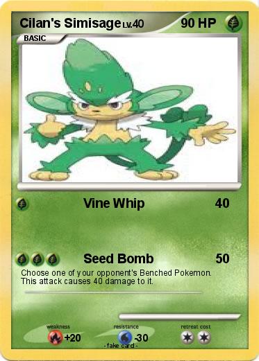 Pokemon Cilan's Simisage