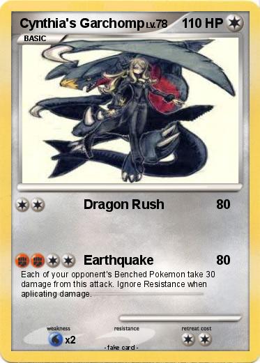 Pokemon Cynthia's Garchomp