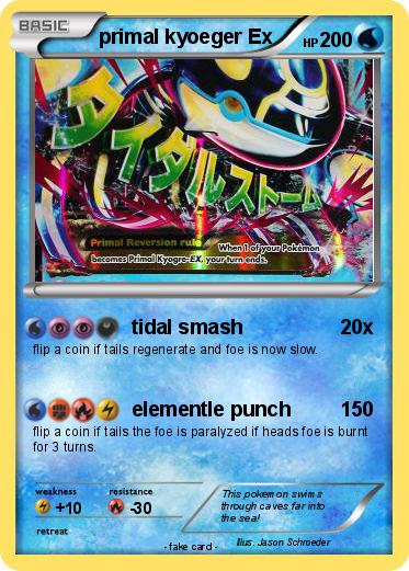 Pokemon primal kyoeger Ex
