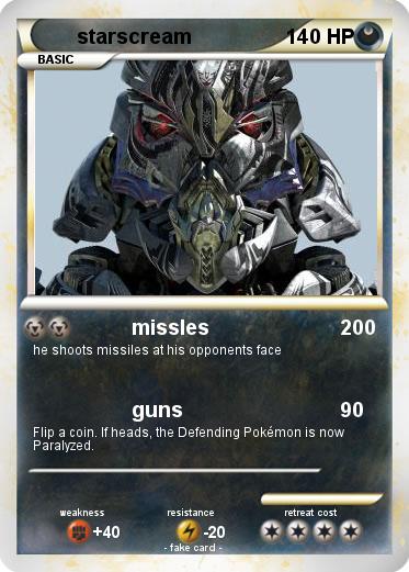 Pokemon starscream