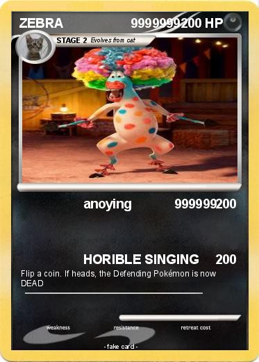 Pokemon ZEBRA                   9999999