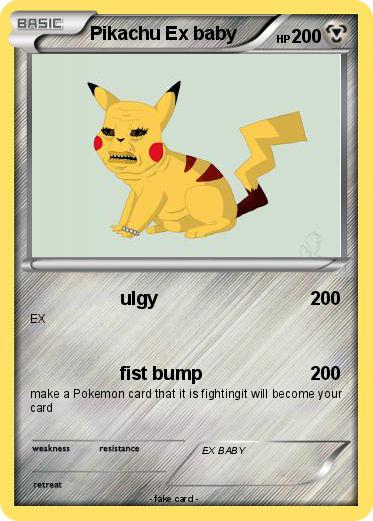 Pokemon Pikachu Ex baby