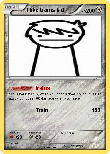 Pokemon I like trains kid