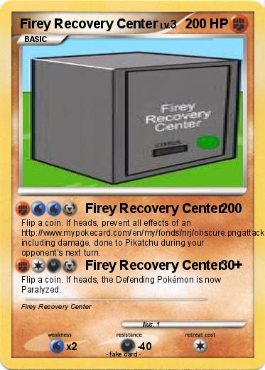 Pokemon Firey Recovery Center