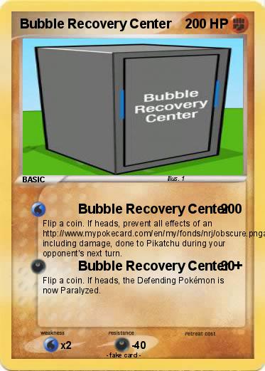 Pokemon Bubble Recovery Center
