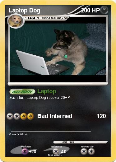 Pokemon Laptop Dog