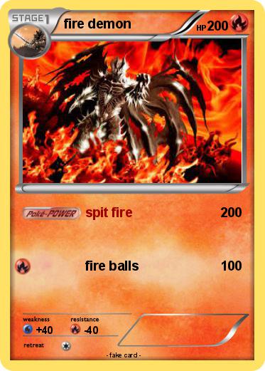Pokemon fire demon