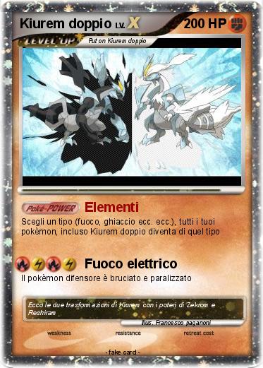 Pokemon Kiurem doppio
