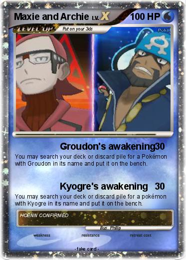 Pokemon Maxie and Archie