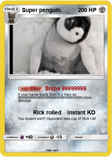 Pokemon Super penguin.