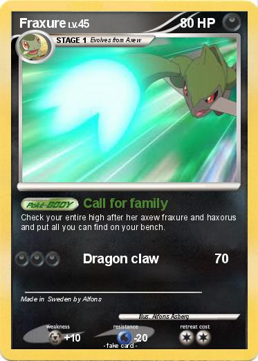 Pokemon Fraxure